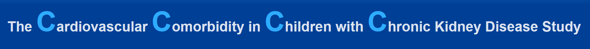 Cardiovascular Comorbidity in Children with CKD Study (4C Study)